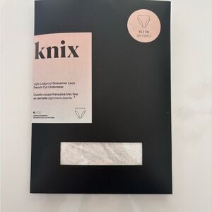 NWT Knix Black and White Gossamer Lace Underwear